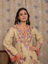 Miesha in Falak Kashmiri Long Kurta - Beige
